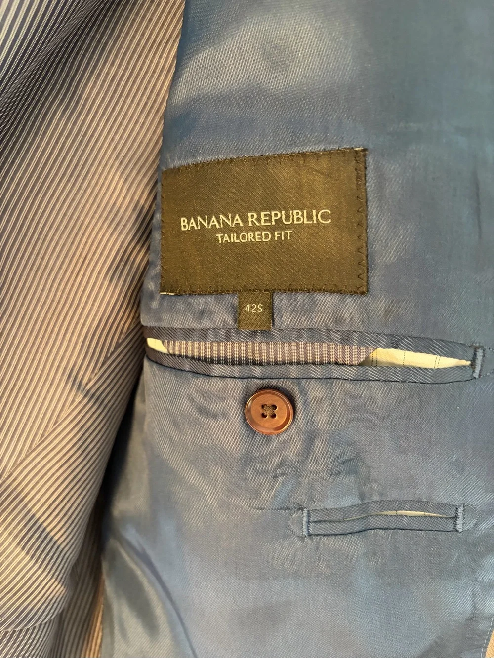 Banana Republic Men's Gray Herringbone Sport Coat